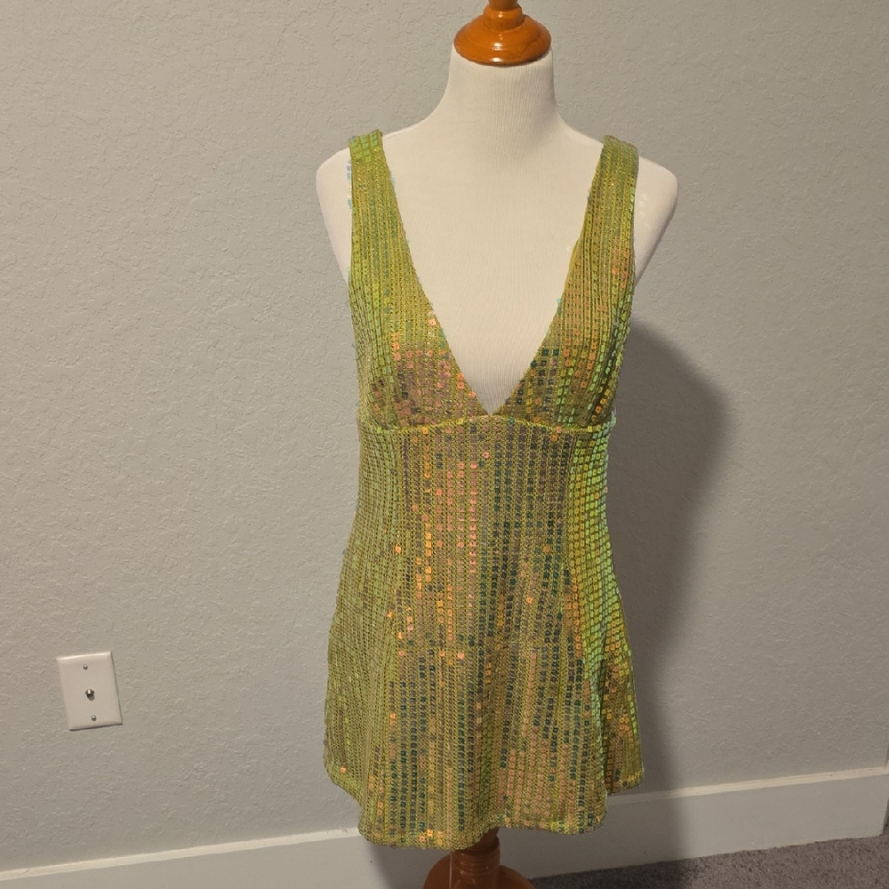 Green Sequin Dress